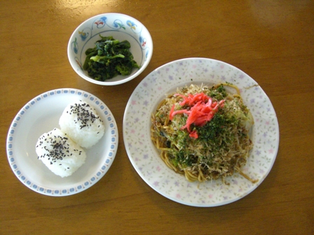 焼きそば作り（ケア）